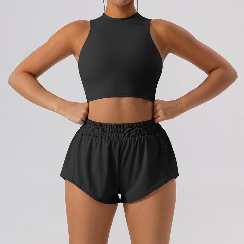 Quality Racerback Elastic Breathable Supportive Sport Wire Free Bra For Yoga factory