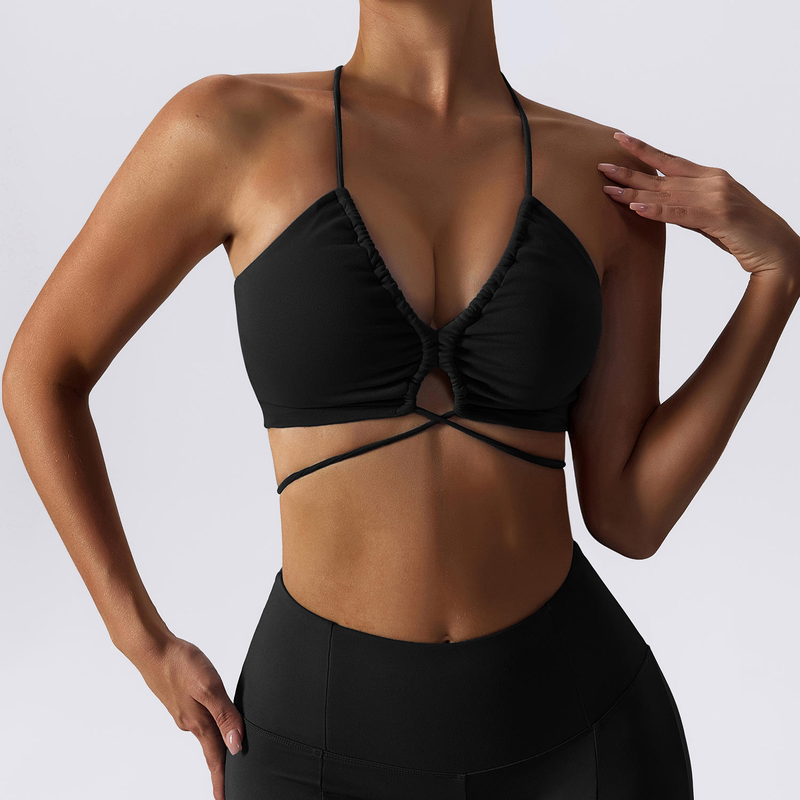 Quality Elastic Flattering Versatile Sport Wire Free Bra For Home Workouts factory