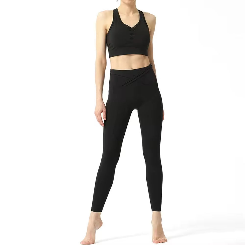 Quality Racerback Versatile Quick - Dry Sleek Sport Wire Free Bra For Pilates factory