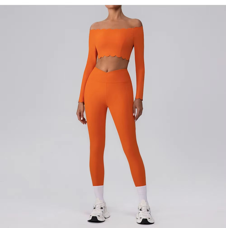 Quality Stretchy Pill - Resistant Supportive Sport Wire Free Yoga Set For Outerwear factory