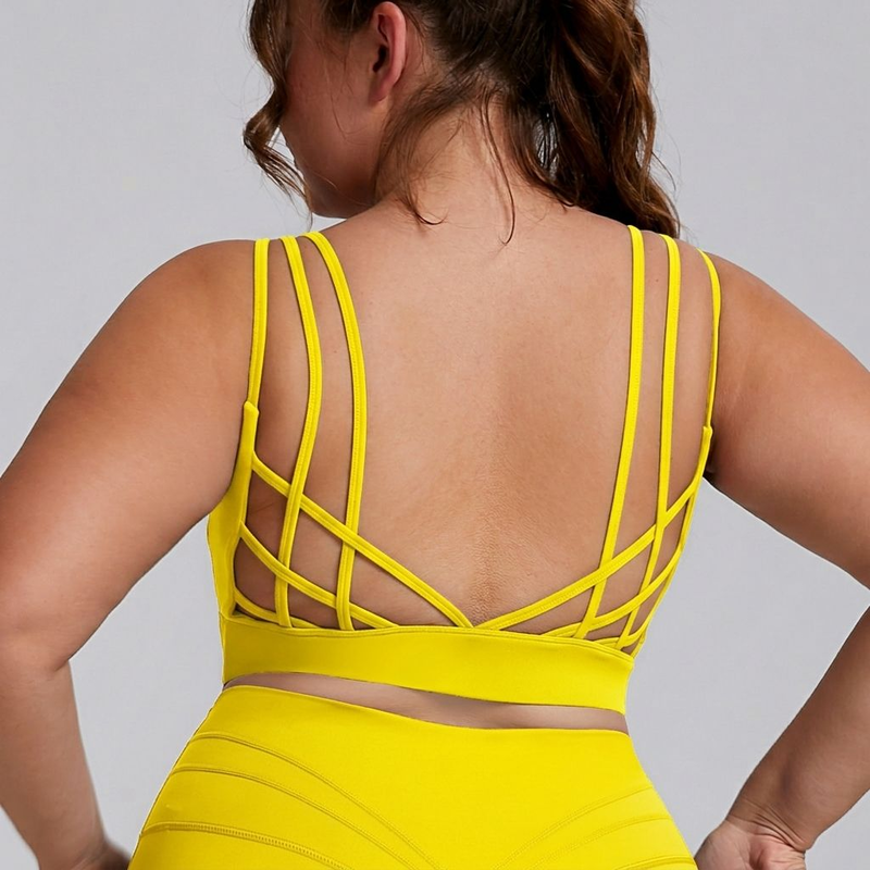 Quality Strappy Weightless Supportive Versatile Sport Wire Free Bra For Everyday factory