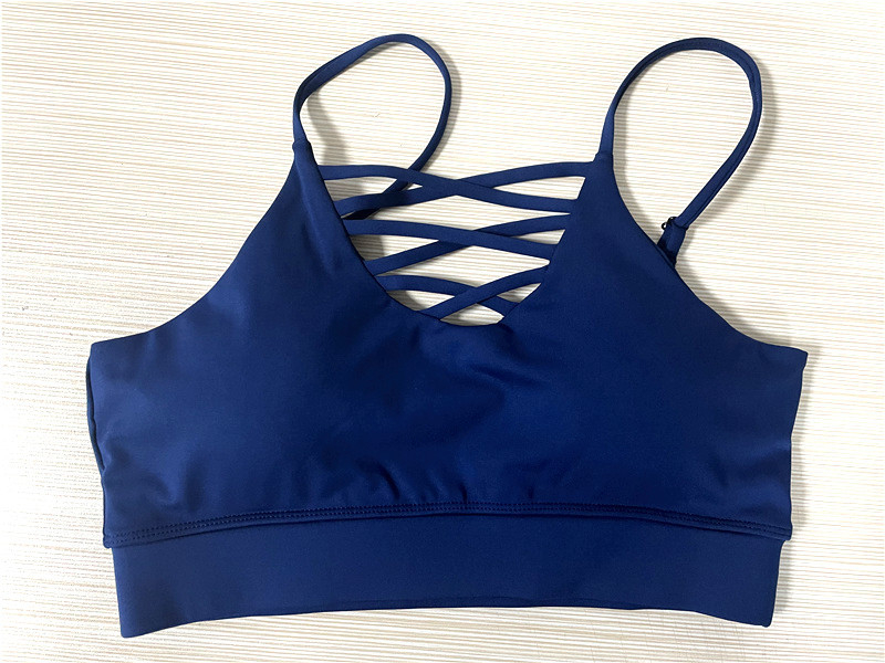 Quality Versatile Supportive Strappy Firm Sport Wire Free Bra For Home Workouts factory