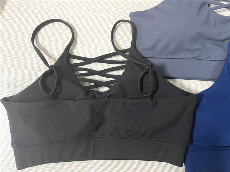 Quality Versatile Supportive Strappy Firm Sport Wire Free Bra For Home Workouts factory