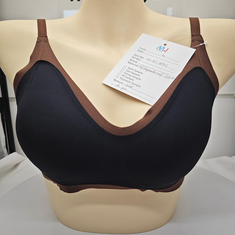 Quality Elastic Supportive Translucent Sport Wire Free Bra For Daily Wear factory