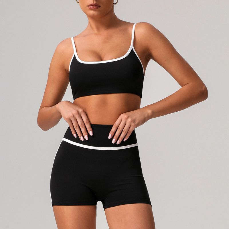 Quality Elastic Versatile Flattering Sport Wire Free Yoga Set For Outerwear factory