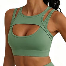 Quality Stretchy Flattering Versatile Sport Wire Free Bra For Multi - Sport factory
