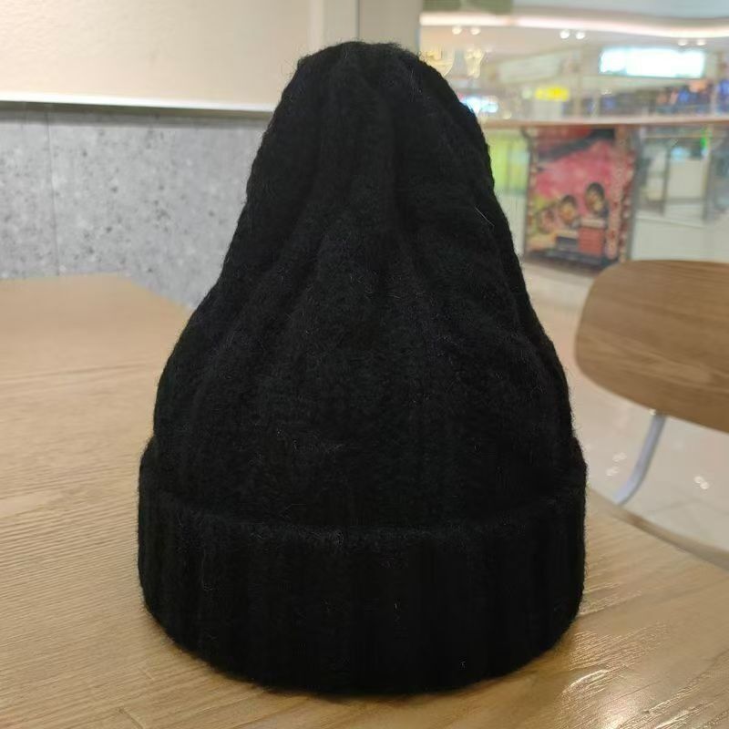 Quality Classic Cable - Knit Thickened Beanie Pullover Warm Hat For Autumn Winter  factory