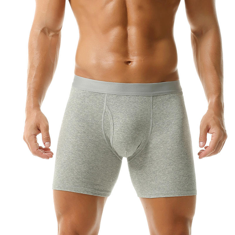 Quality Versatile Long ‑ Leg Elastic Men's Breathable Boxer Briefs For Gym Workouts factory