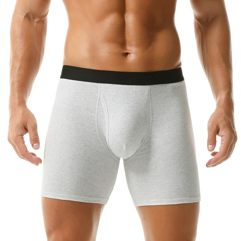 Quality Versatile Long ‑ Leg Elastic Men's Breathable Boxer Briefs For Gym Workouts factory