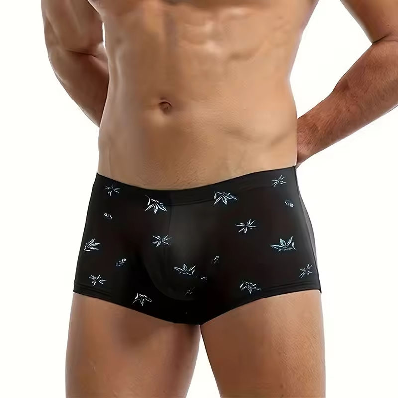 Quality Carefree Performance Elastic Men's Breathable Boxer Briefs For Running factory