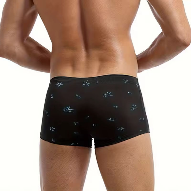 Quality Carefree Performance Elastic Men's Breathable Boxer Briefs For Running factory