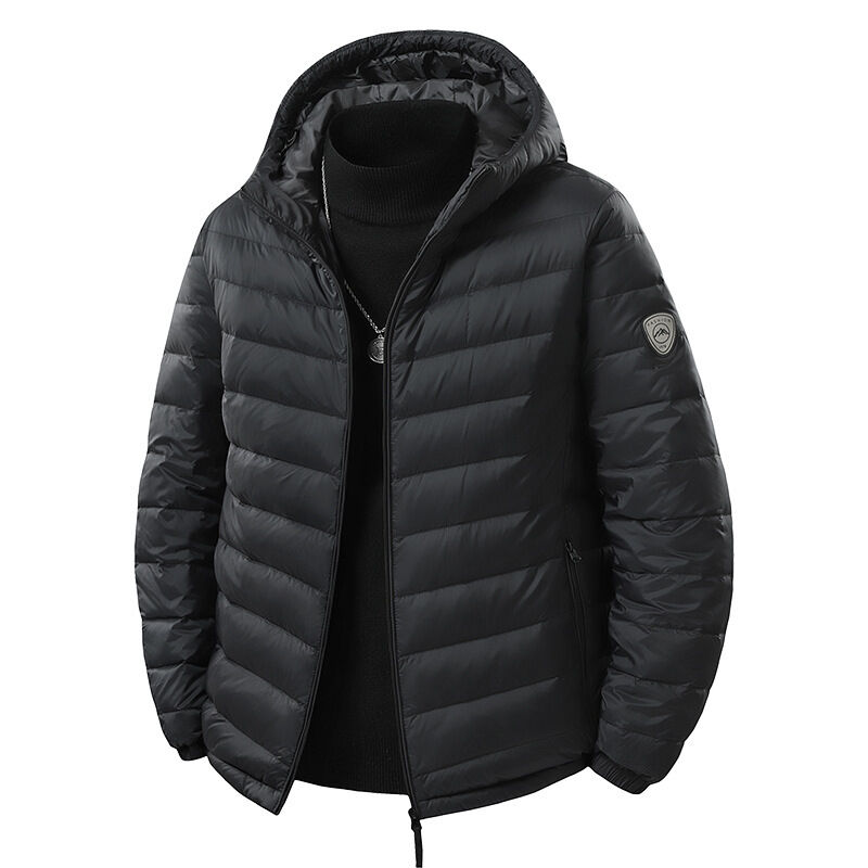 Quality Windproof Lightweight Hooded Sports Down Coat for Winter Outdoor Activities factory