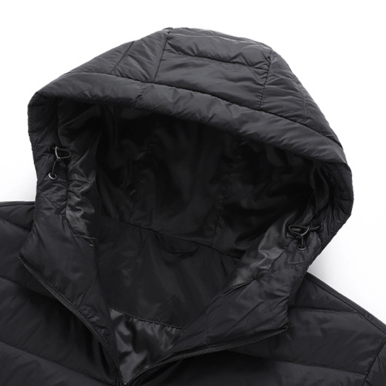Quality Windproof Lightweight Hooded Sports Down Coat for Winter Outdoor Activities factory