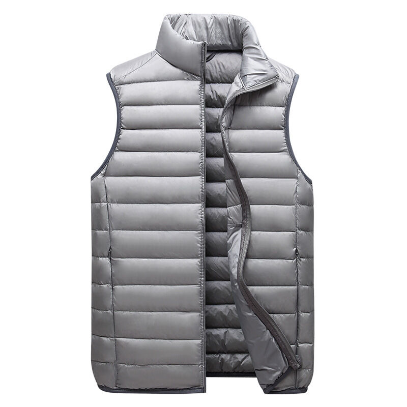 Quality Windproof Lightweight Down Vest with Stand-Up Collar for Outdoor Activities factory