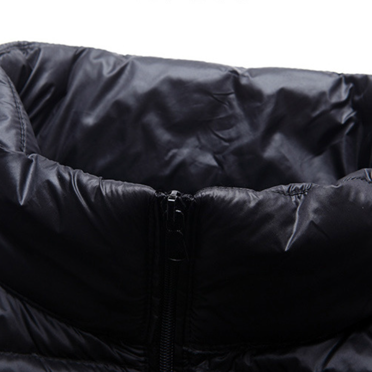 Quality Windproof Lightweight Down Vest with Stand-Up Collar for Outdoor Activities factory