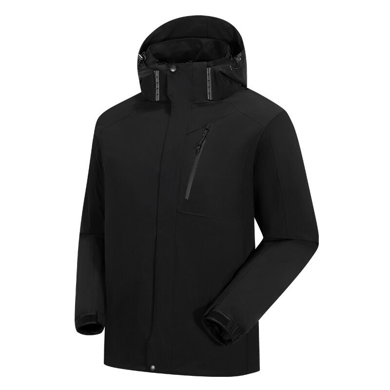 Quality 3-in-1 Convertible Soft Shell Jacket with Detachable Down Liner and Windproof Water-Repellent Outdoor Windbreaker factory
