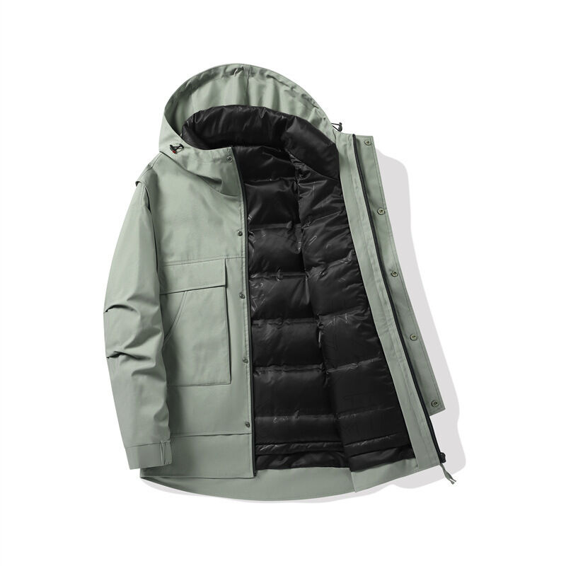 Quality Windproof Water-Repellent Windbreaker Down Jacket with Premium Down Insulation and Ergonomic Articulated Fit for Mountaineering factory