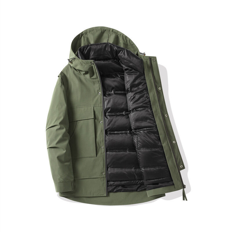 Quality Windproof Water-Repellent Windbreaker Down Jacket with Premium Down Insulation and Ergonomic Articulated Fit for Mountaineering factory