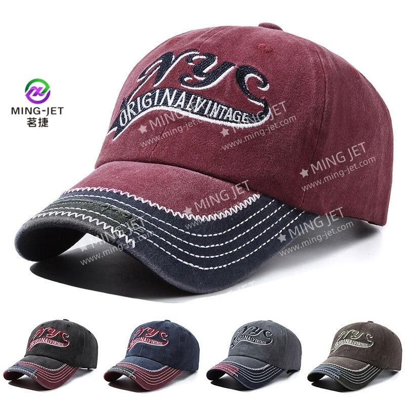 Quality Breathable Adjustable Fit Baseball Cap with Raised 3D Embroidery for Outdoor Sports factory