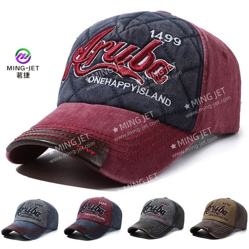 Quality Breathable Adjustable Fit Baseball Cap with Raised 3D Embroidery for Outdoor Sports factory