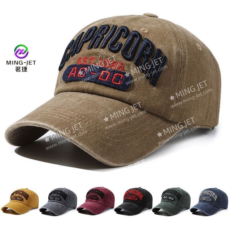 Quality Breathable Adjustable Fit Baseball Cap with Raised 3D Embroidery for Outdoor Sports factory