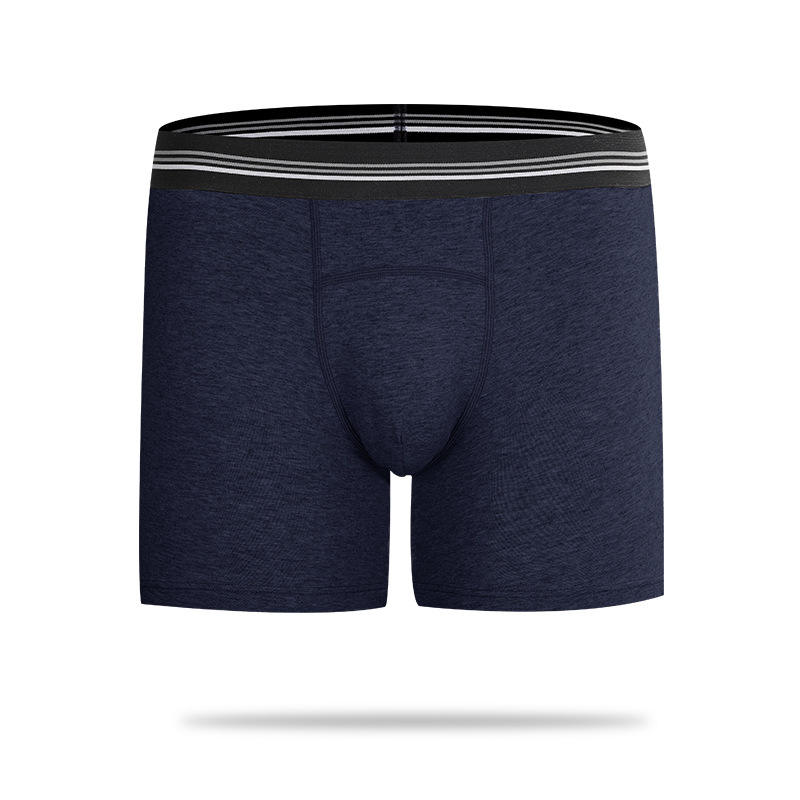 Quality Cozy Contoured Mid ‑ Thigh Men's Breathable Boxer Briefs For Gym Workouts factory