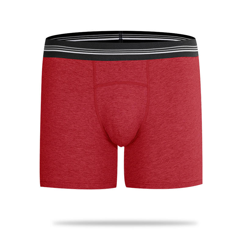 Quality Cozy Contoured Mid ‑ Thigh Men's Breathable Boxer Briefs For Gym Workouts factory