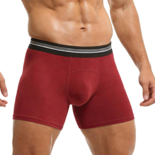 Quality Cozy Contoured Mid ‑ Thigh Men's Breathable Boxer Briefs For Gym Workouts factory