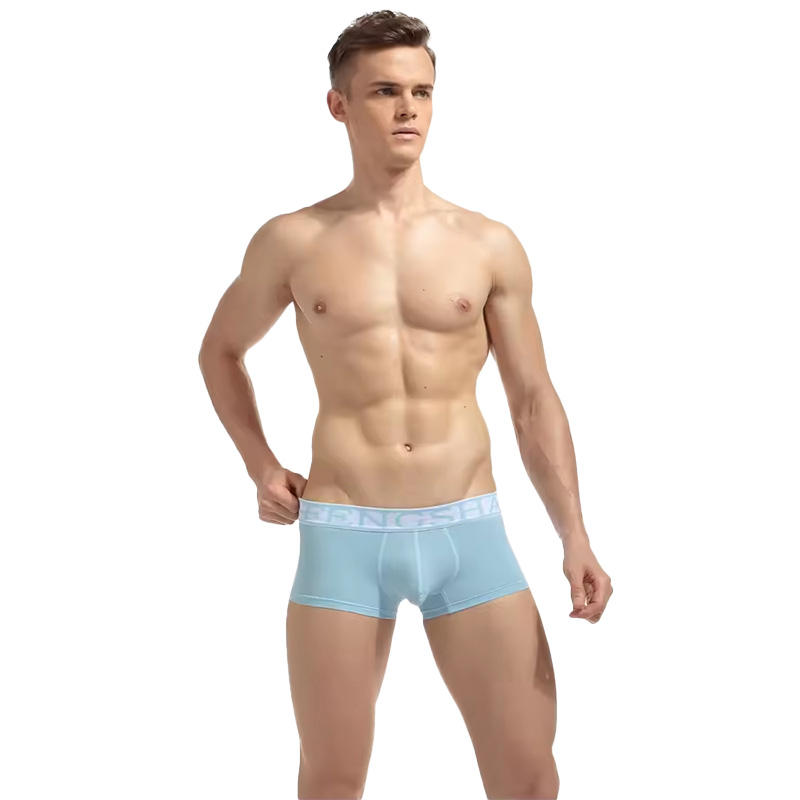 Quality Weightless Cooling Ventilated Sporty Men's Breathable Boxer Briefs For Outdoor Activities factory