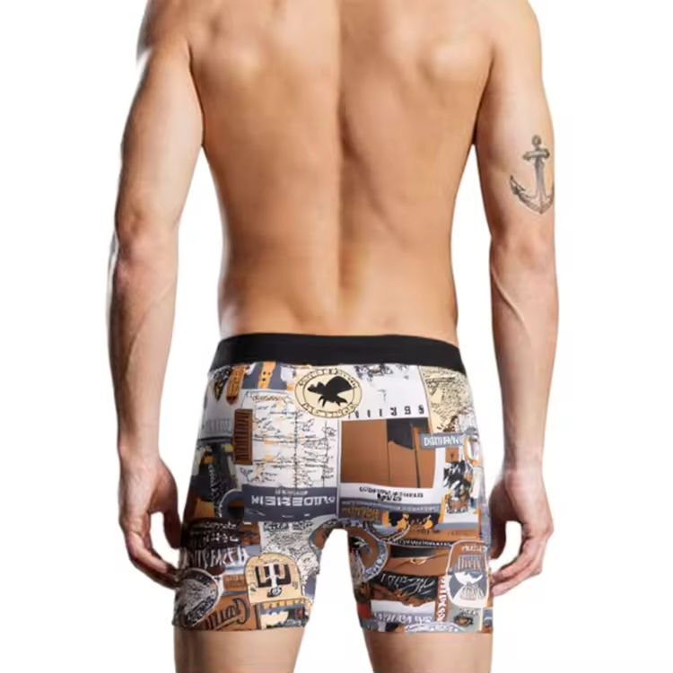 Quality Quick-Dry Cotton Men's Performance Boxer Briefs with Anti-Chafe Stay-Put Design and 4-Way Stretch for Gym Workouts factory