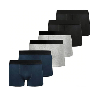 Quality Bamboo Sustainable Men's Boxer Briefs with Breathable Moisture-Wicking and 4-Way Elastic Dynamic Fit factory