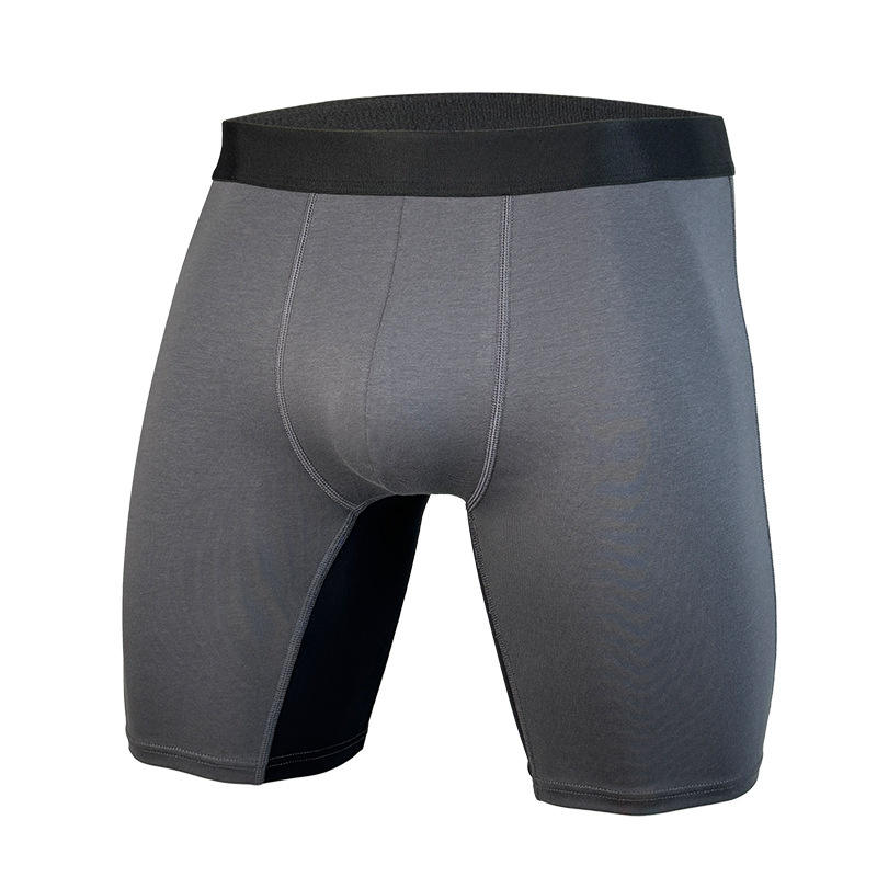 Quality Plush Moisture-Wicking Men's Boxer Briefs with 4-Way Stretch and Stay-Put Contoured Fit for Gym Workouts factory