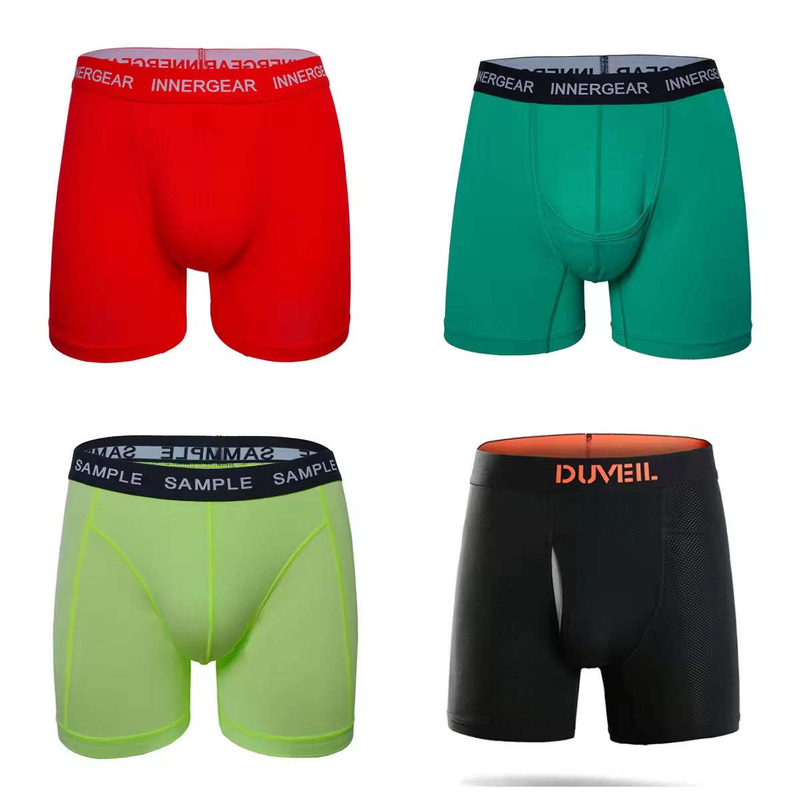 Quality 4-Way Stretch Moisture Wicking Men's Performance Boxer Briefs with Reinforced Stitching factory