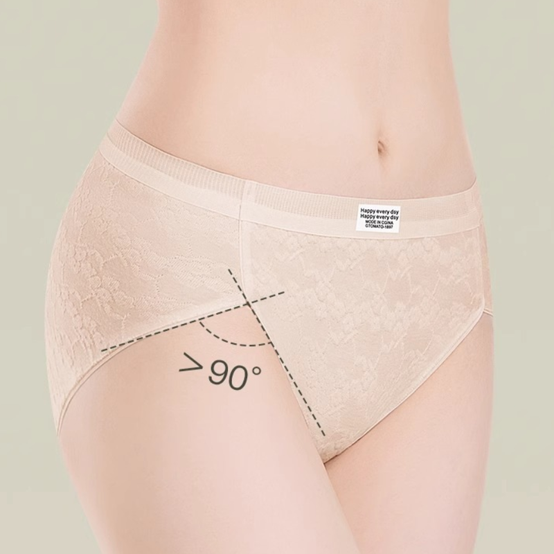 Quality Antibacterial Breathable Elegant Cotton Ladies' Briefs for Everyday Layering factory