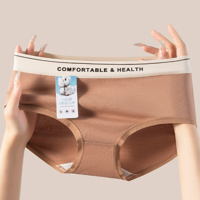 Quality Antibacterial Flattering Breathable Cotton Ladies' Briefs for Casual Loungewear factory
