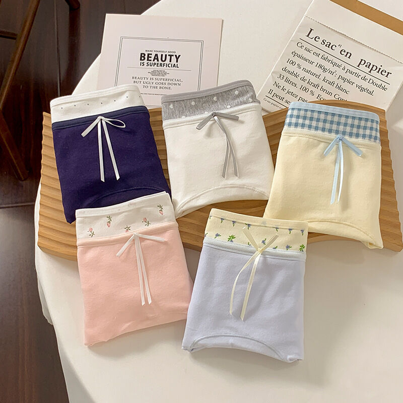 Quality Antibacterial Breathable Secure Stay-Put Fit Cotton Ladies' Briefs for Casual Loungewear factory
