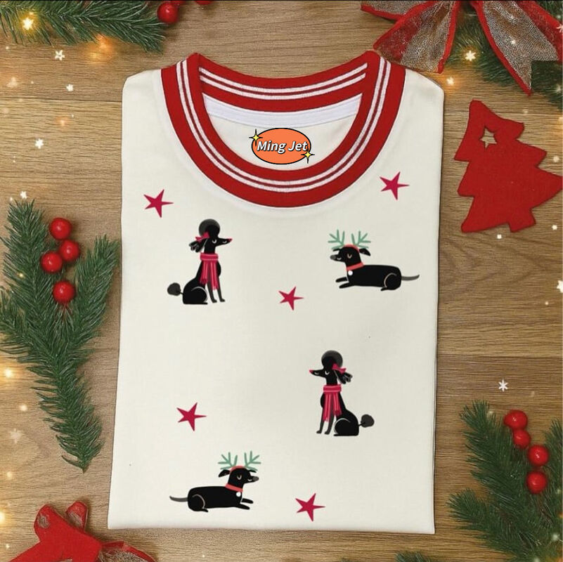 Quality Breathable Soft Cotton Long-Sleeve Shirt with Subtle Christmas Design and Comfort-Tailored Fit for Holiday Wear factory