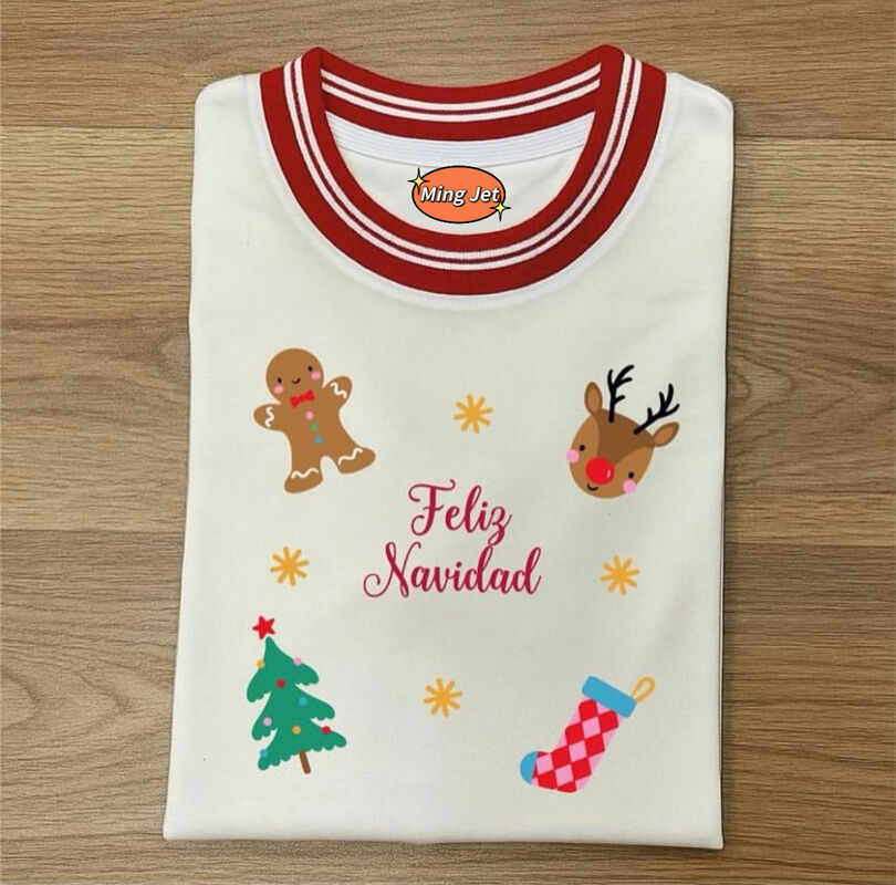 Quality Breathable Soft Cotton Long-Sleeve Shirt with Subtle Christmas Design and Comfort-Tailored Fit for Holiday Wear factory
