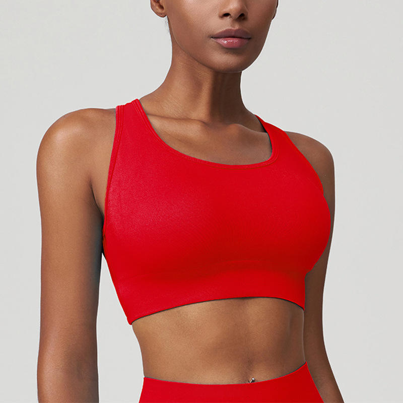Quality Understated Low-Profile Breathable Moisture-Wicking High Stretch Nylon Yoga Bra Set for Yoga Practice factory