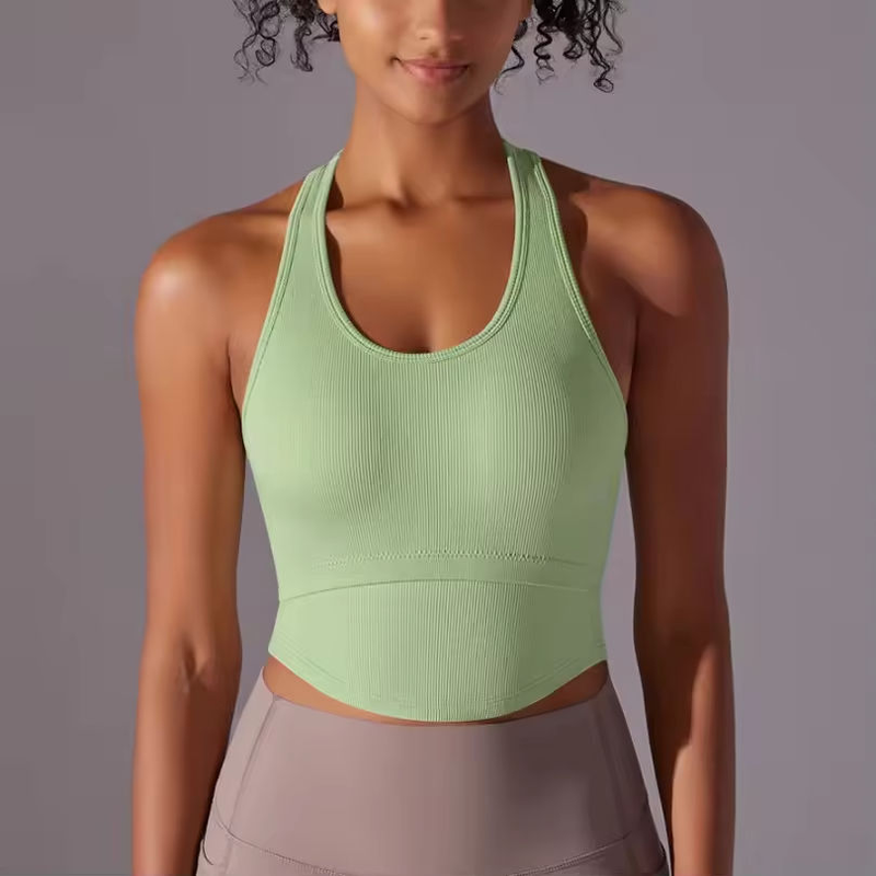 Quality Airy Breathable Stretch Nylon Sports Bra with Medium-High Impact Support and Polished Sleek Aesthetic for Outdoor Fitness factory