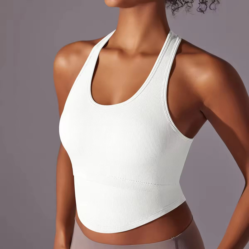Quality Airy Breathable Stretch Nylon Sports Bra with Medium-High Impact Support and Polished Sleek Aesthetic for Outdoor Fitness factory