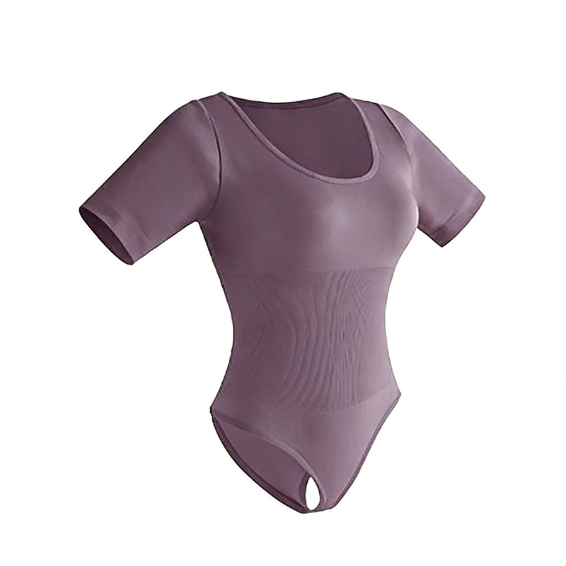 Quality Premium Stretch Nylon Loungewear Bodysuit with Secure Stay-Put Fit and Moisture-Wicking Fabric factory