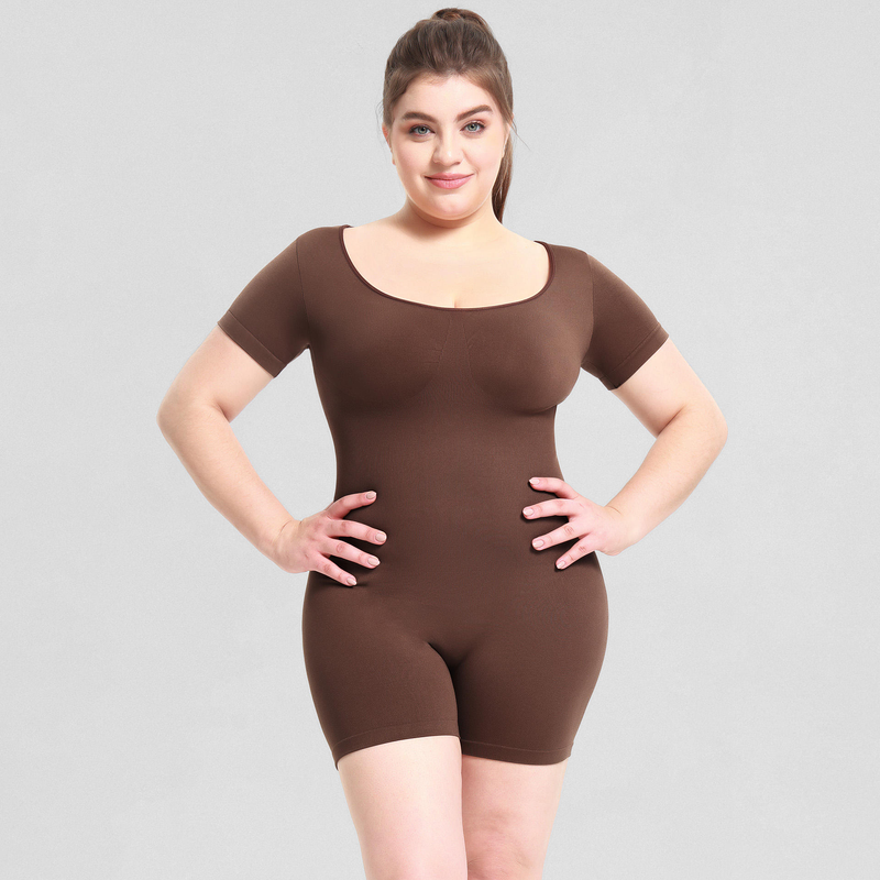 Quality Stretch Nylon Moisture-Wicking Seamless Design Contour Bodysuit for Everyday Wear factory