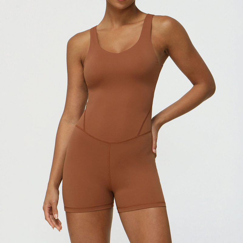 Quality Breathable 4-Way Stretch Moisture-Wicking Yoga Bodysuit for Pilates and Gym Workouts factory