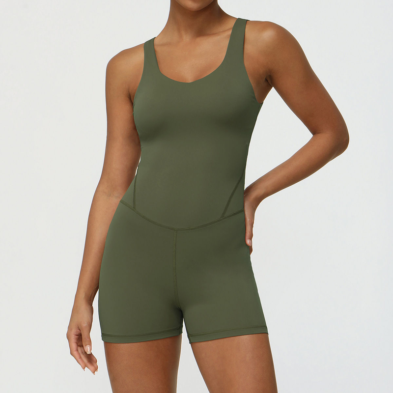 Quality Breathable 4-Way Stretch Moisture-Wicking Yoga Bodysuit for Pilates and Gym Workouts factory