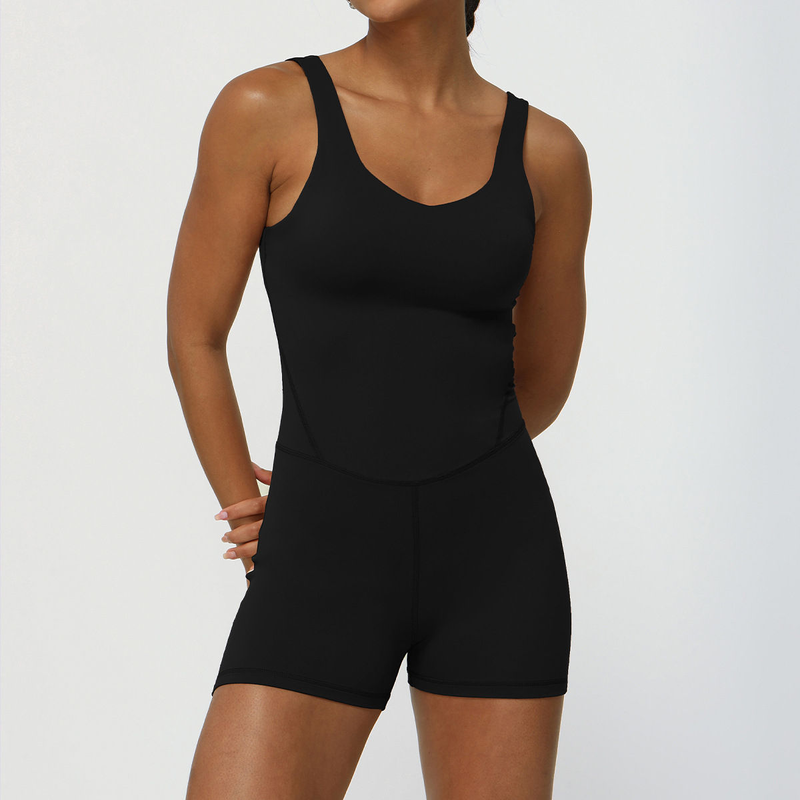 Quality Breathable 4-Way Stretch Moisture-Wicking Yoga Bodysuit for Pilates and Gym Workouts factory