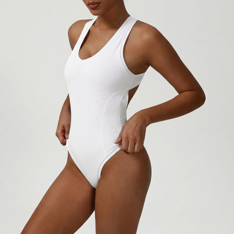 Quality 4-Way Stretch Moisture-Wicking Breathable Yoga Bodysuit for Fitness and Activewear factory
