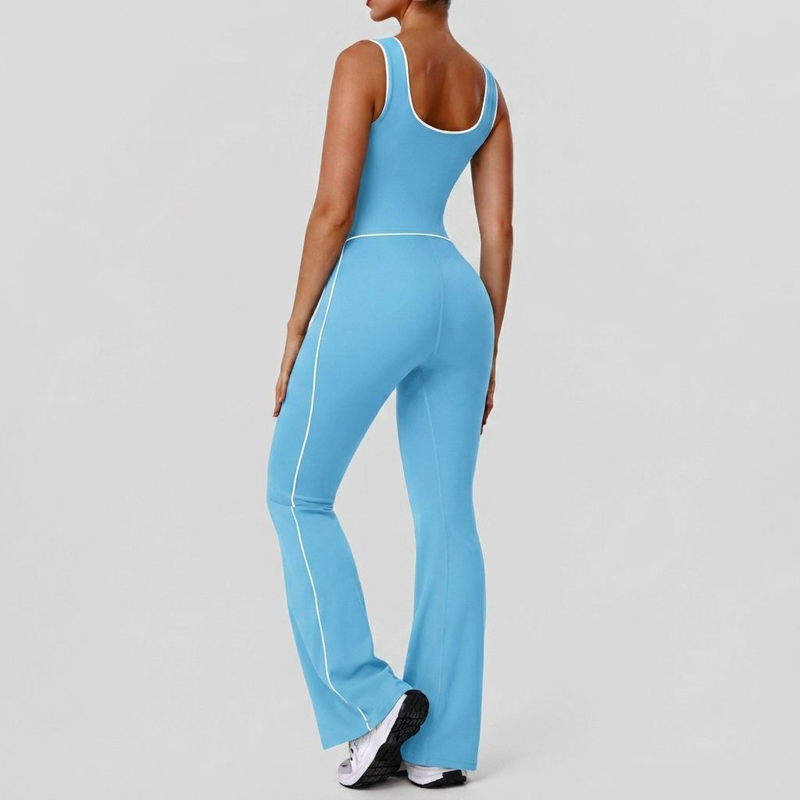 Quality Quick-Dry Technology 4-Way Stretch Breathable Nylon Sports Bodysuit for Gym Workouts factory