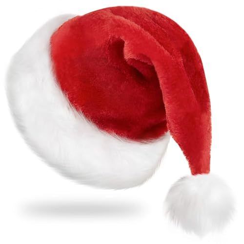 Quality Thickened Soft Velvet Christmas Santa Hat for Adults - Universal Size & Reusable Festive Hat factory