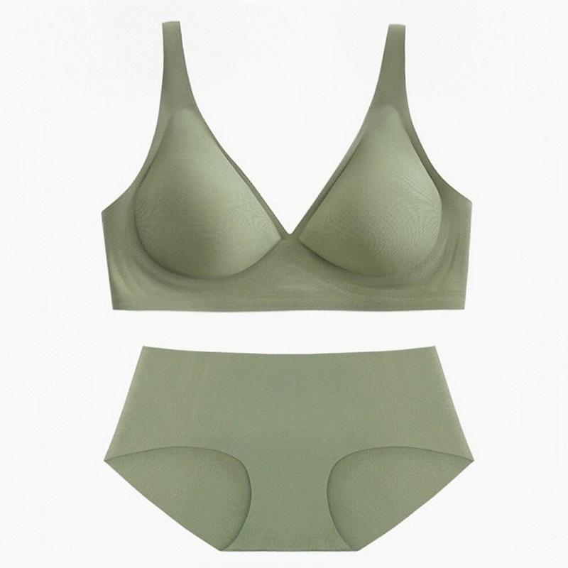 Quality Breathable Push-up Lightweight Seamless Jelly Sports Bra Set for Lounge Wear factory
